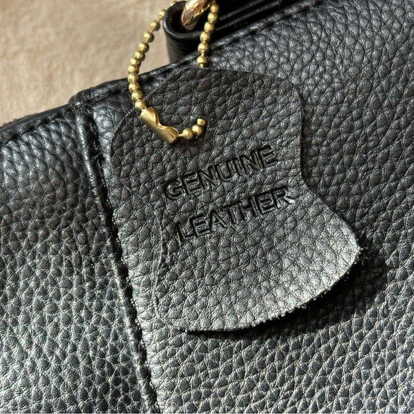 Genuine leather black purse - Picture 3 of 7